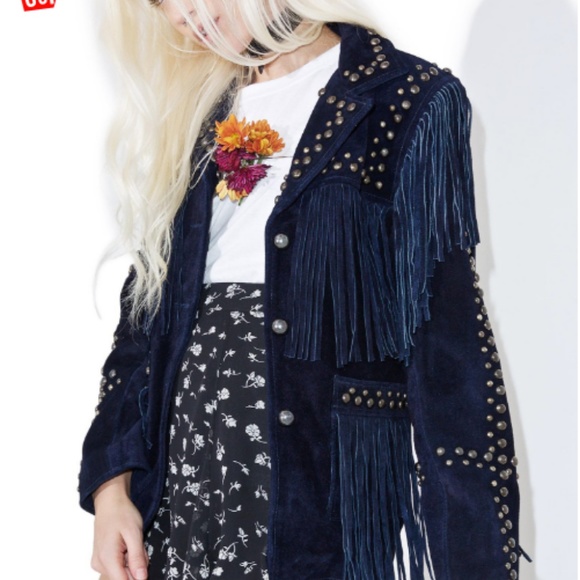 For Love & Lemons JAMESON SUEDE JACKET - Picture 4 of 4